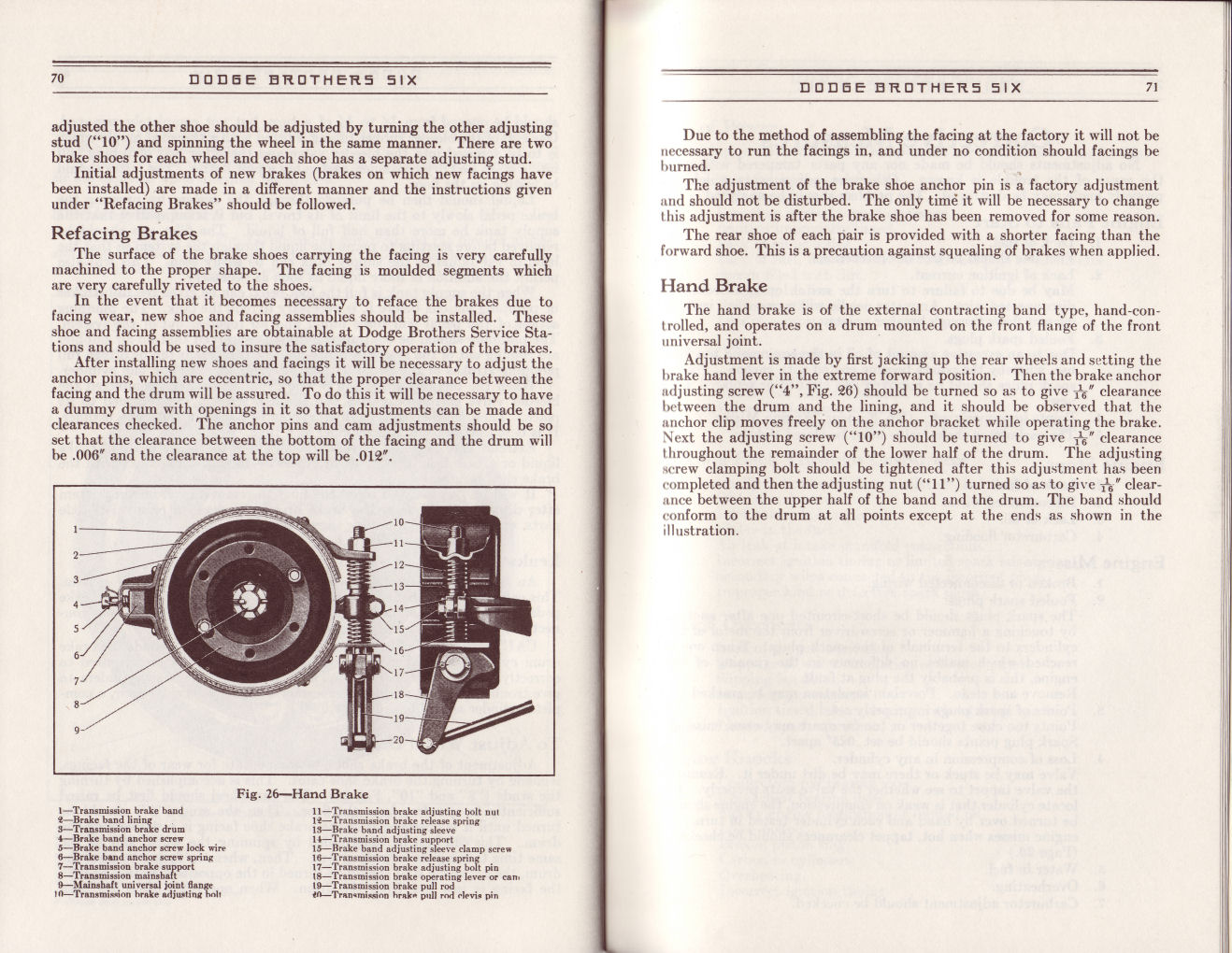 1930 Dodge Six Instruction Book Page 15